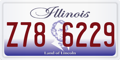 IL license plate Z786229
