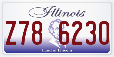 IL license plate Z786230
