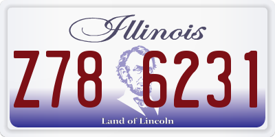 IL license plate Z786231
