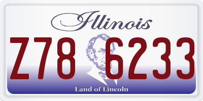 IL license plate Z786233