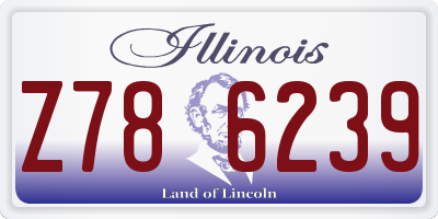IL license plate Z786239