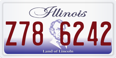 IL license plate Z786242