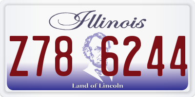 IL license plate Z786244