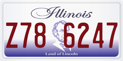 IL license plate Z786247