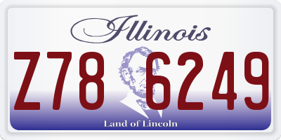 IL license plate Z786249
