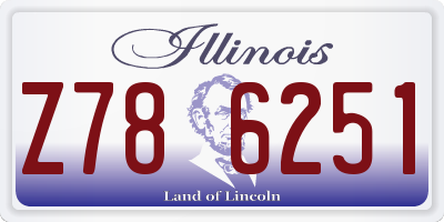 IL license plate Z786251