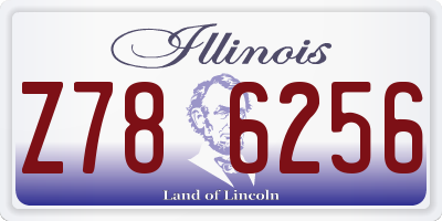 IL license plate Z786256