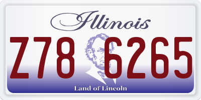 IL license plate Z786265
