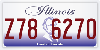 IL license plate Z786270