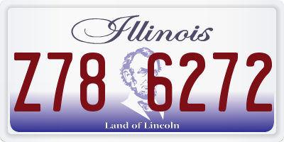 IL license plate Z786272