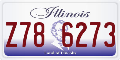 IL license plate Z786273