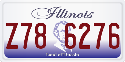 IL license plate Z786276