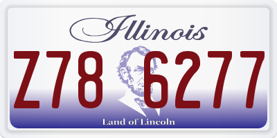 IL license plate Z786277