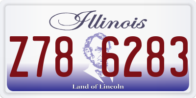 IL license plate Z786283