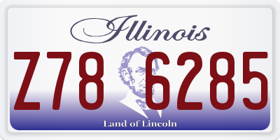 IL license plate Z786285