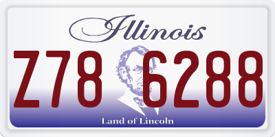 IL license plate Z786288