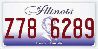 IL license plate Z786289