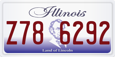 IL license plate Z786292