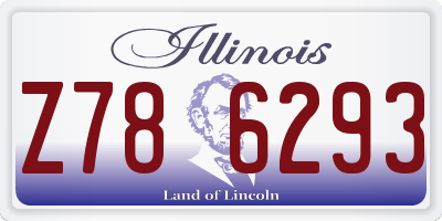 IL license plate Z786293