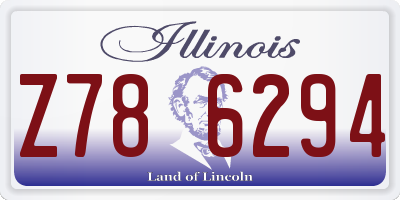 IL license plate Z786294