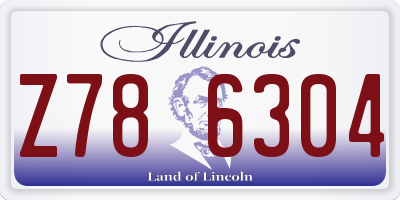 IL license plate Z786304