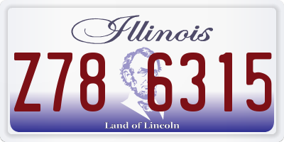 IL license plate Z786315