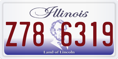 IL license plate Z786319