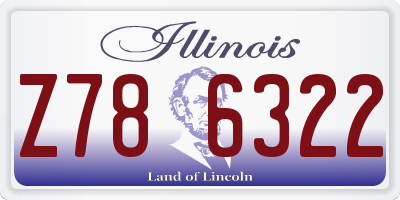 IL license plate Z786322