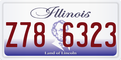 IL license plate Z786323