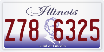 IL license plate Z786325