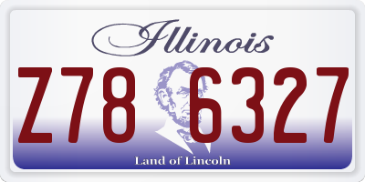 IL license plate Z786327