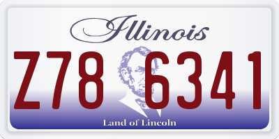 IL license plate Z786341