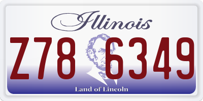 IL license plate Z786349