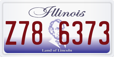 IL license plate Z786373