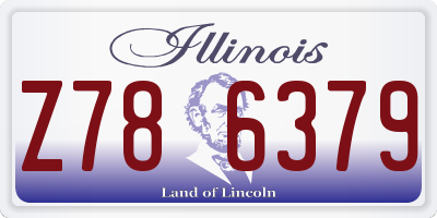 IL license plate Z786379
