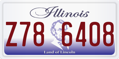 IL license plate Z786408