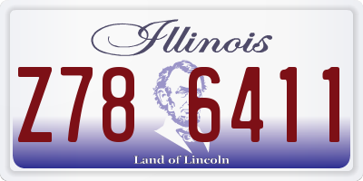 IL license plate Z786411