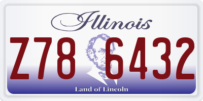 IL license plate Z786432