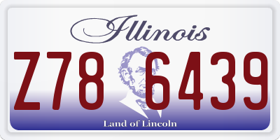 IL license plate Z786439