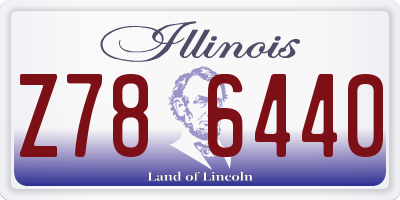 IL license plate Z786440