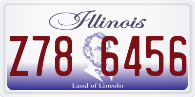 IL license plate Z786456