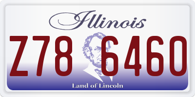 IL license plate Z786460