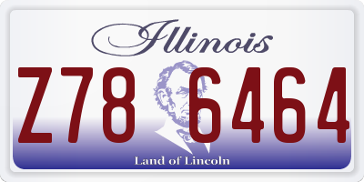 IL license plate Z786464