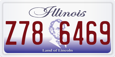 IL license plate Z786469