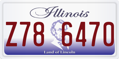 IL license plate Z786470