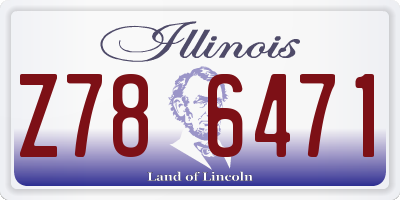IL license plate Z786471