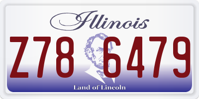 IL license plate Z786479