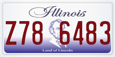 IL license plate Z786483