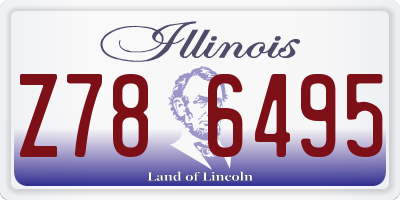 IL license plate Z786495