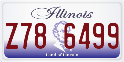 IL license plate Z786499